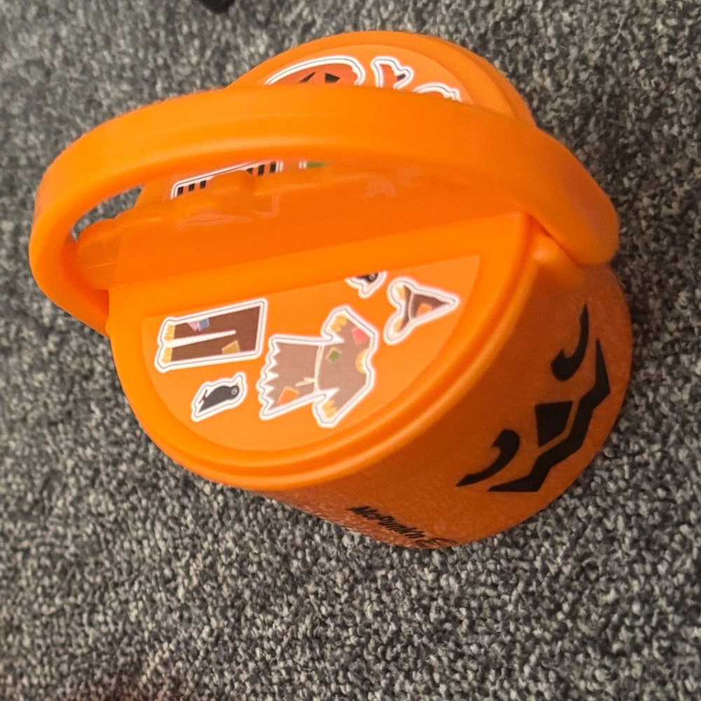 McDonald's Bright Orange Halloween Toy Bucket
